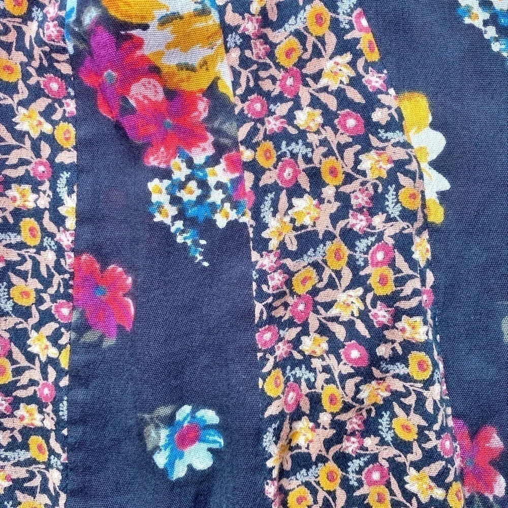 Hollister Y2K Baby Doll Patchwork Bohemian Floral Top - Picture 12 of 14
